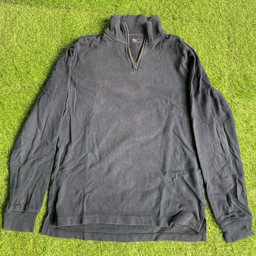 GAP Men’s Dark Blue Quarter-Zip Sweater